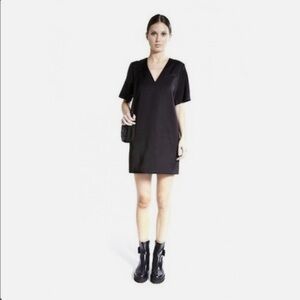T Alexander Wang Mini Shift “Little Black Dress” Pull Over SZ: 2